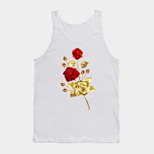 Small Bouquet of Jewelry Roses Tank Top